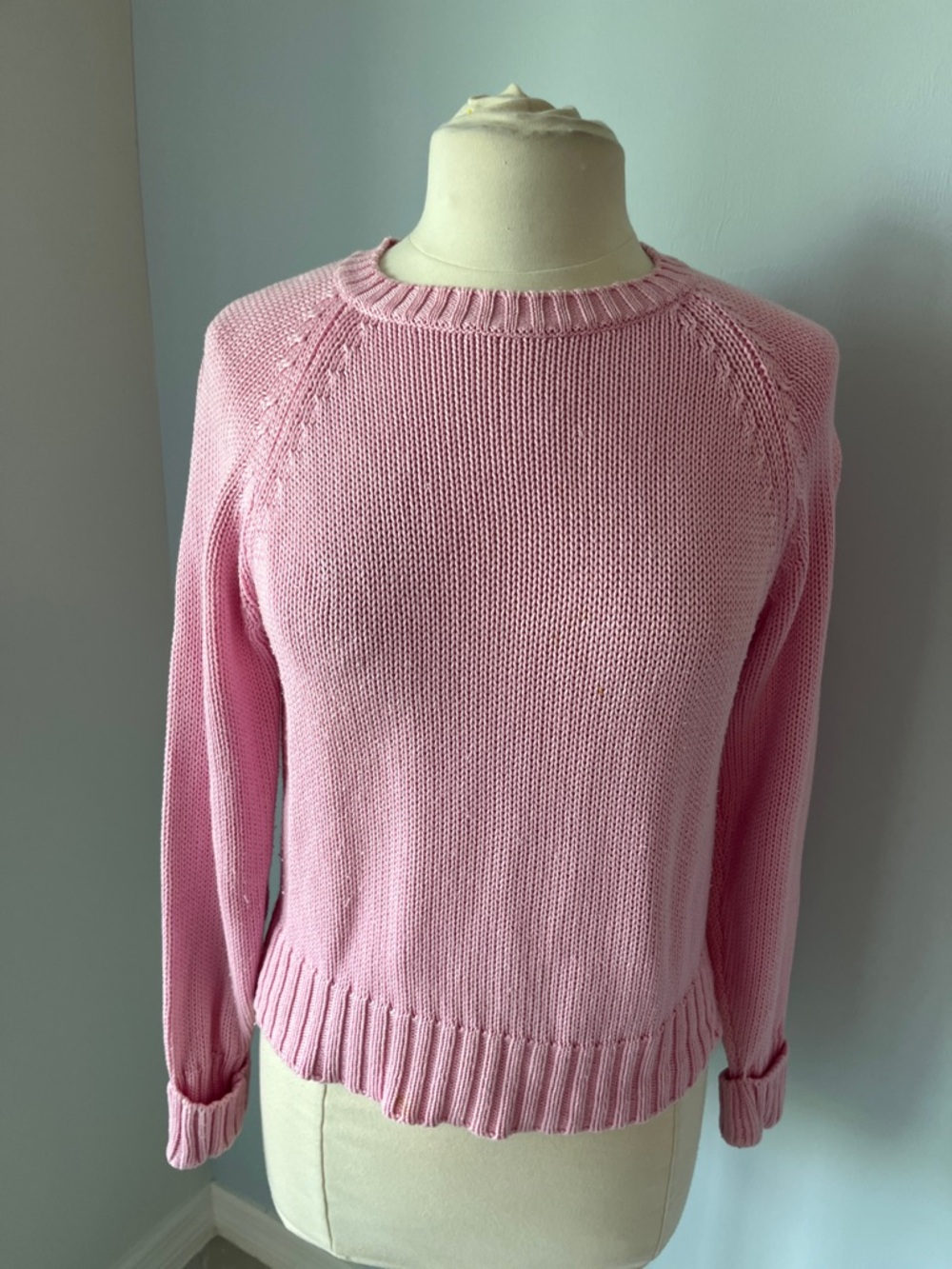 Talbots Light Pink Knit Sweater - Crewneck Pullover